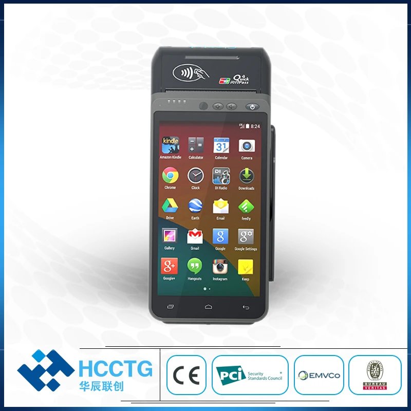 Terminale Palmare Wifi/ Bluetooth/ 4G Touch Screen Ad Alta Risoluzione Pos Z100 Con Pce Ed Emv
