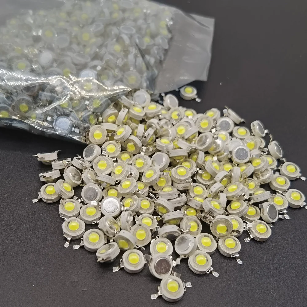 LED Chip 10-1000Pcs 1W 3W 3.2-3.6V Input 100-220LM Mini LED Bulb Diode SMD For DIY Floodlight Spotlight Downlight