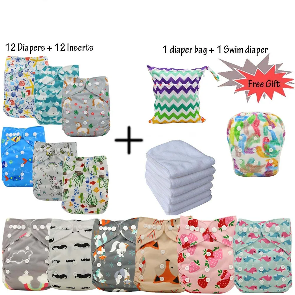 Diapers Ohbabyka Wholesale-Pack Nappy Pocket-Cloth Washable for VIP Customers In-Stock