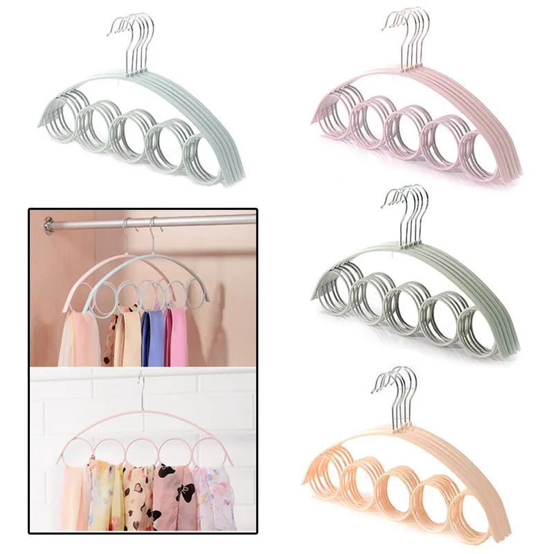 

1PC Fashion Clothes hanger organizer Space Saving Hanger multi-function folding magic hanger drying Racks Scarf clothes