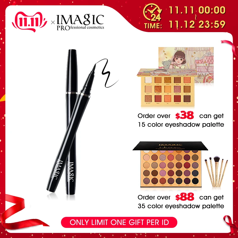 

IMAGIC Professional Waterproof Nature Long Lasting Liquid Eyeliner - Black High Pigment Long Lasting Makeup Eyeliner