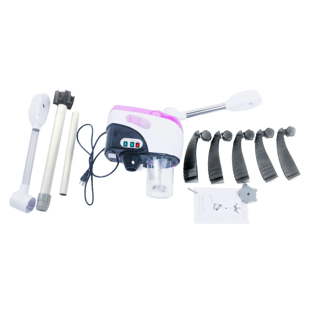 

Best Double Tube Ion Hot Facial and Aroma Steamer US Plug White QQ99