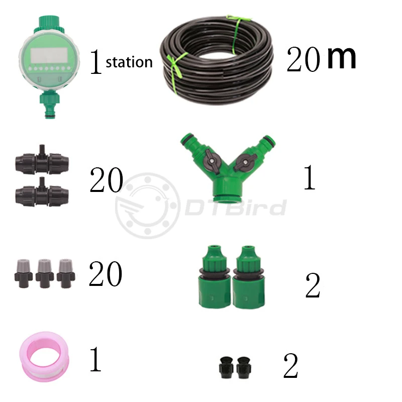 9/12 трубка садовый завод спрей комплект для полива против пыли и распылений распылитель ленивое автоматическое устройство орошения контроллер синхронизации