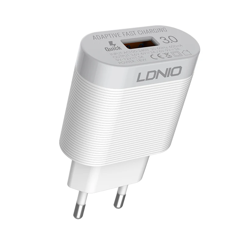 LDNIO A301Q 18 Вт Выход домашнее зарядное устройство один usb-порт sup порт QC30 Быстрая зарядка настенное зарядное устройство для iPhone/samsung