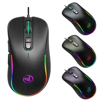

RGB Gaming Mouse Wired Programmable Ergonomic USB Mice With 7 Colors Backlit For Laptop PC Computer