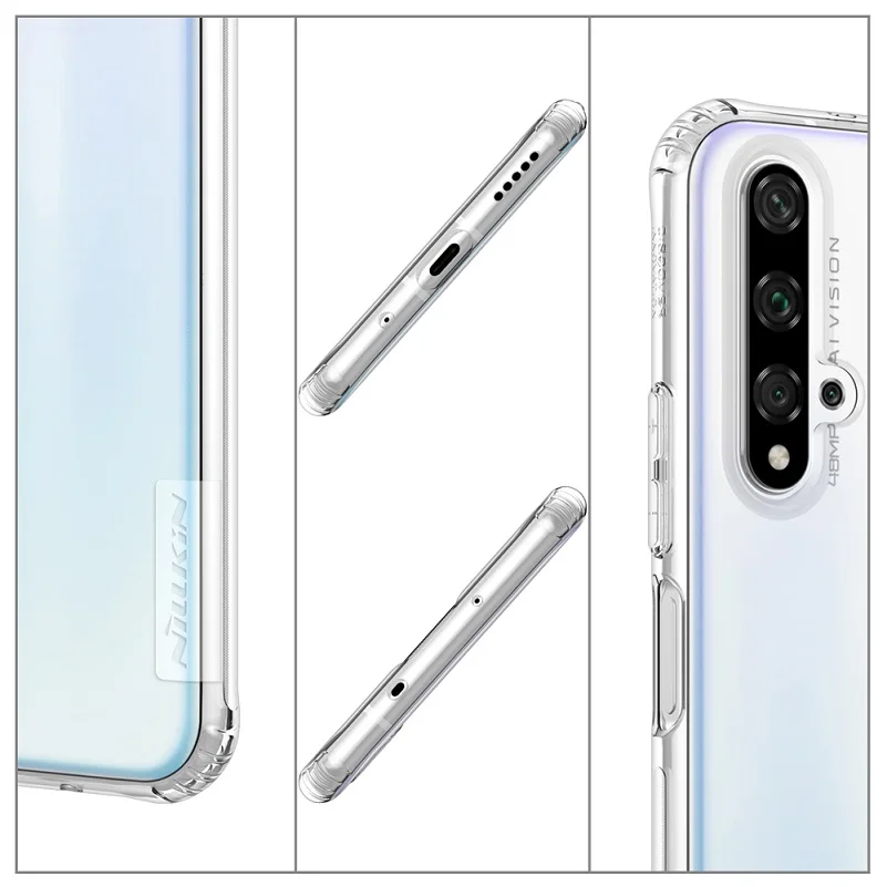 TPU чехол для huawei Honor 20 20S Nova 5T Nillkin серии Nature прозрачный мягкий TPU чехол huawei Honor 20 Pro Чехол 6,26''