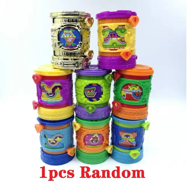 1pcs Superzings Garbage Empty Trash Can Model Toy Compatible 3cm Anime Action Figures Superzings Zomlings Kids Boys Gifts 1pcs random