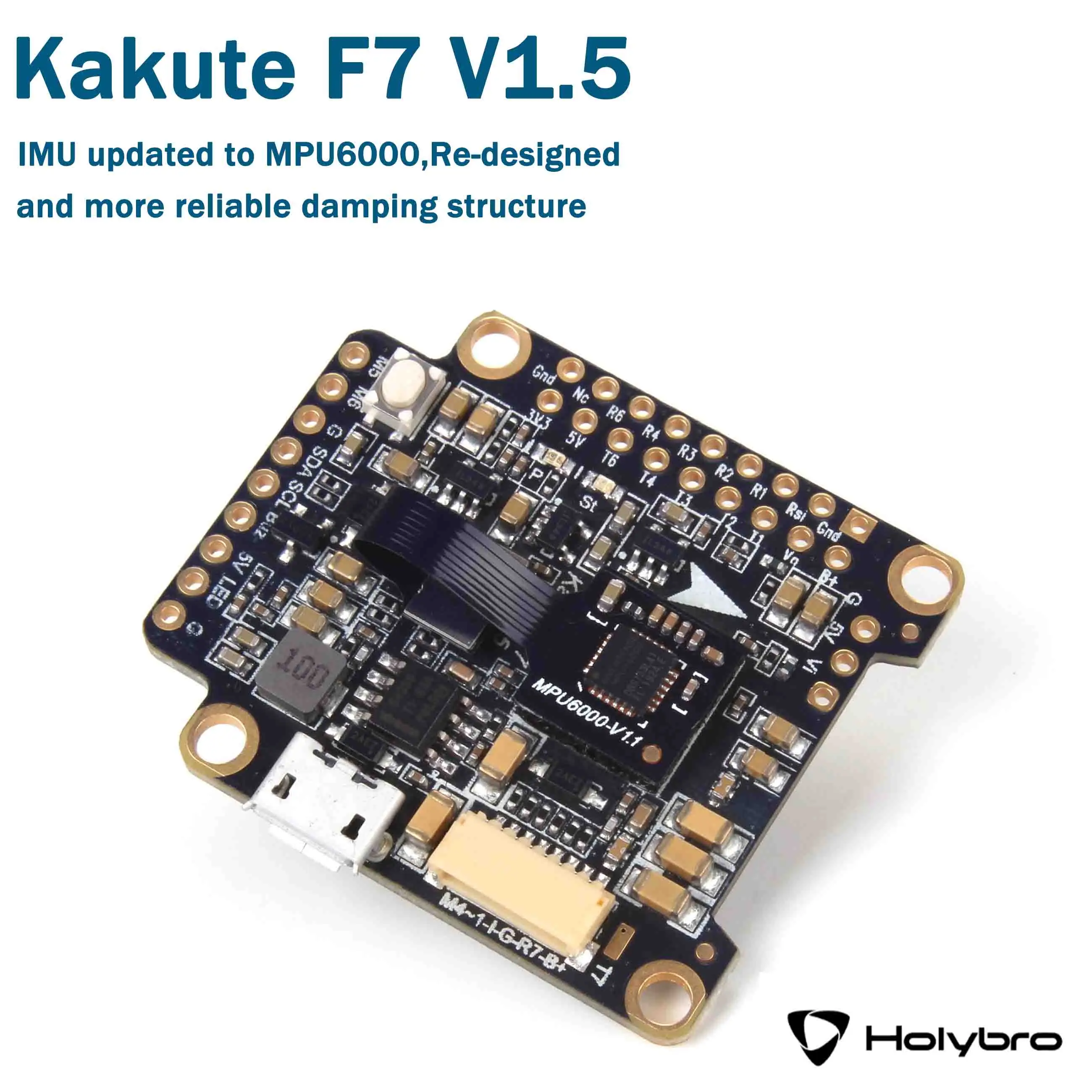 Holybro Kakute F7 Контроллер полета& Holybro Atlatl HV V2 5,8G Видео передатчик& Tekko32 F3 Металл 65A ESC комбо для FPV - Цвет: Holybro F7 V1.5