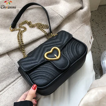 

DORANMI Striped Shoulder Bags For Women 2019 Luxury Brand Designed Leather Flap Bag Female Small Shoulder Bag Messenger DJB980