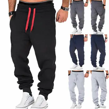 

2020 Men's Casual Loose Hallen Overalls Pants Pocket Outdoors Sports Overalls Pants Trousers Costume Clothing