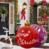 Christmas Inflatables Decorative Ball 60cm Outdoor PVC Giant Ball Xmas Tree Decor Home Outdoor Toys Ball 1
