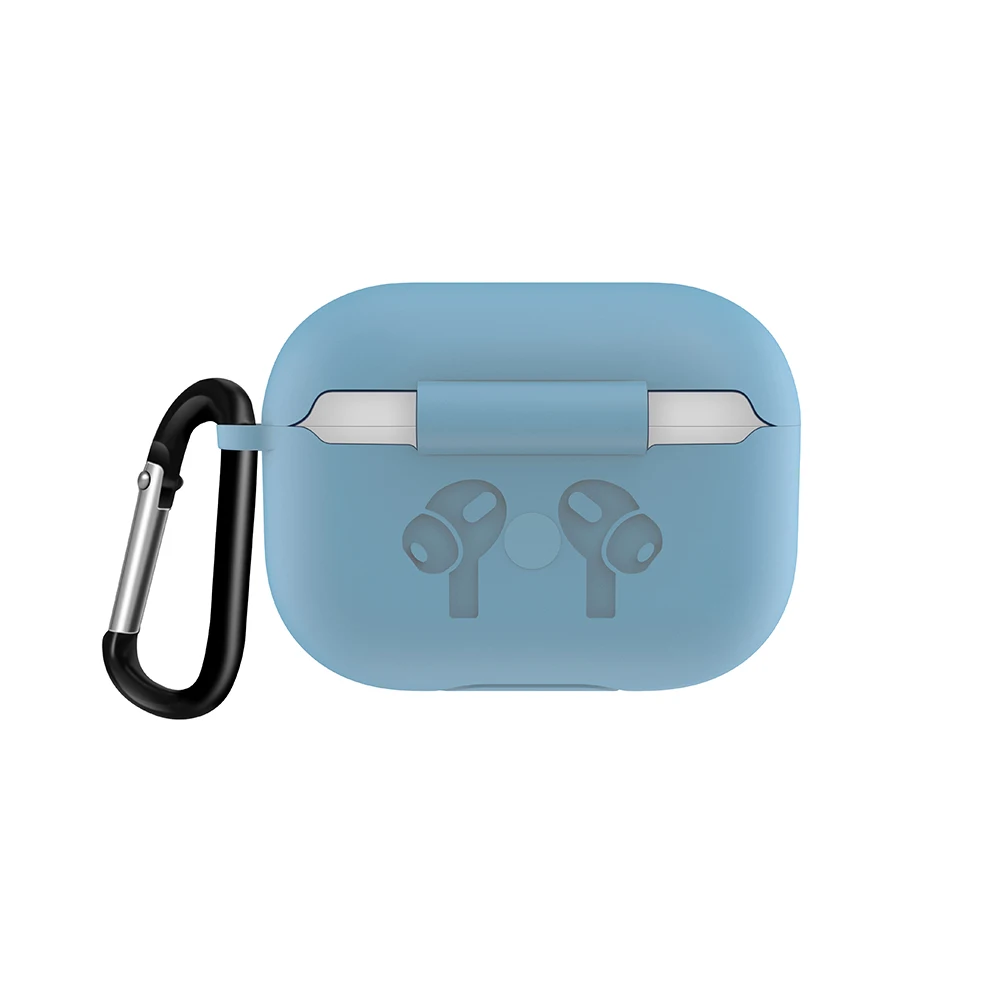 Мягкий силиконовый чехол для Airpods pro 3, противоударный защитный чехол для наушников для iphone airpods pro, беспроводная зарядная коробка с крючком