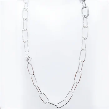 

Original Me Link Snake Chain Pattern Circular Clasp Necklace For 925 Sterling Silver Bead Charm Bracelet Europe DIY Jewelry