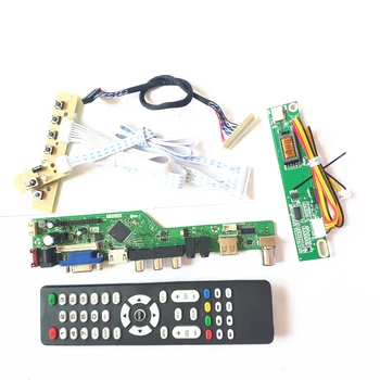 

For N154Z1-L01/L02 Remote+Inverter+keyboard 1CCFL 30Pin LVDS T.V56 controller board LCD display panel VGA HDMI AV USB RF DIY kit