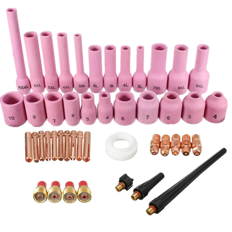 46pcs Welding Torch Parts TIG Welding Torch Consumables Accessories for WP-9//20//25 Series