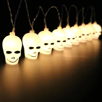 

20LED 16.4Ft Skull String Light Lamp for Halloween Party Festival Decoration Christmas Light Wedding Party New Year Holiday Lamp
