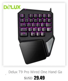 Delux M618X Ergonomic Vertical Mouse Wired Gaming Computer 6D Mice 600/1200/1600/4000 LED Light Laser Mause For Mac Laptop PC