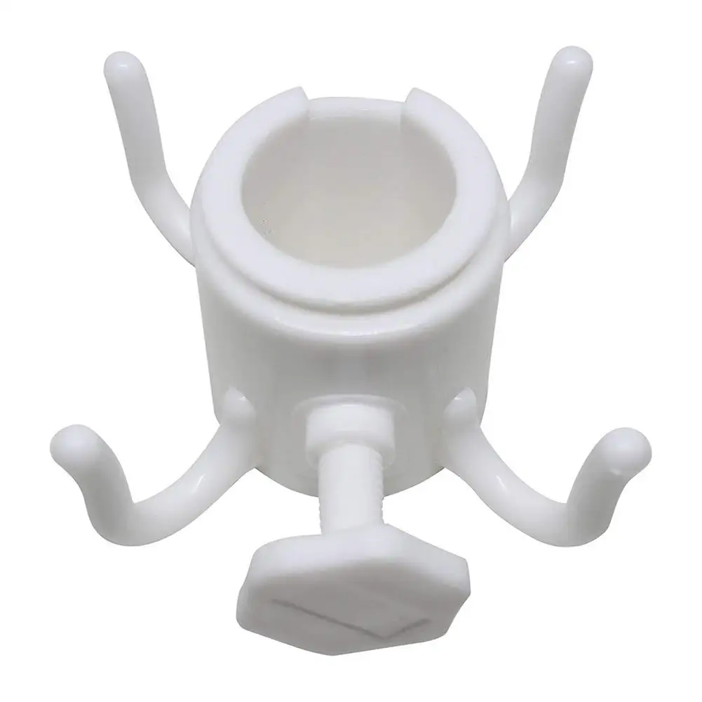 

2pcs Beach Umbrella Hanging Hook 4-prongs Plastic Hooks Hanger For Towel Hat Clothes Camera Bag Swimming Pool Accessories