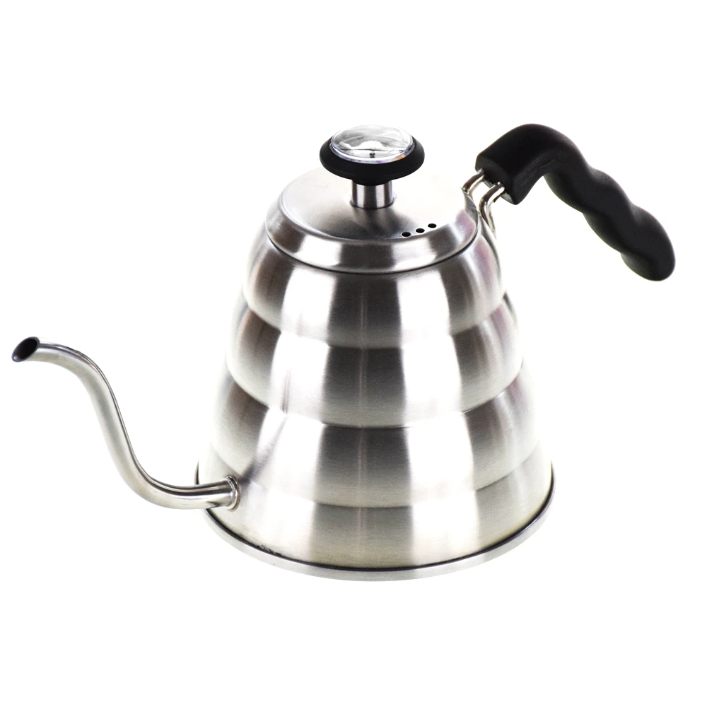 Кофеварка V60 из нержавеющей стали 304 1200 мл с термометром капельная длинным