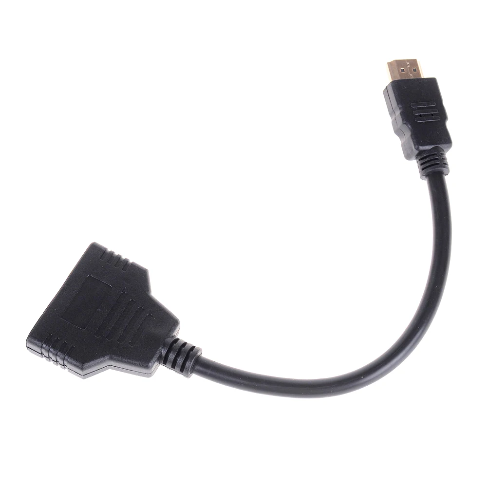 1080P 2 порта видео кабель HDMI, переключатель HDMI сплиттер 1 в 2 выхода HDMI штекер HDMI Женский адаптер конвертер для ПК Дисплей