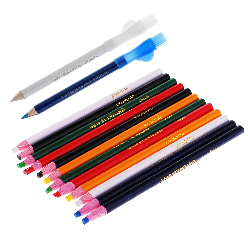 14Pcs Peel Off Markers Tailors Chalk Pen Pencil for Sewing Dressmakers DIY Craft Markers Pens Accessories