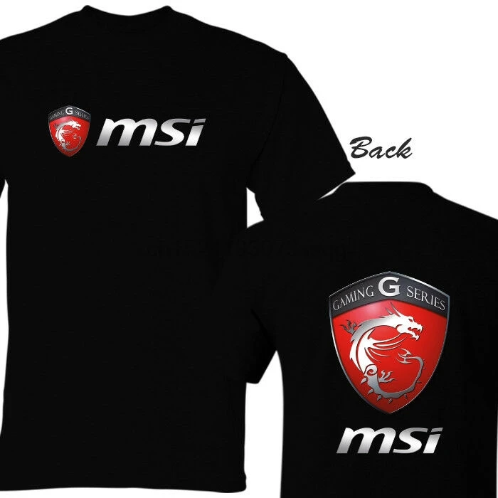 msi gaming series logo black t shirt unisex t shirts aliexpress aliexpress