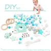 1 Set Silicone Beads Teething Rodent Food Grade BPA Free Fox Rabbit DIY Accessories Set Pacifier Chain Clips DIY Necklace Infant 5