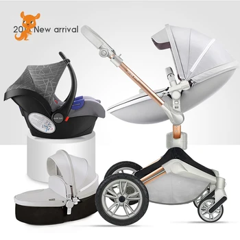 

2020 original Hot Mom stroller High Landscape carriage Luxury 3 in 1 baby stroller Newborn trolly folding shock pram free ship