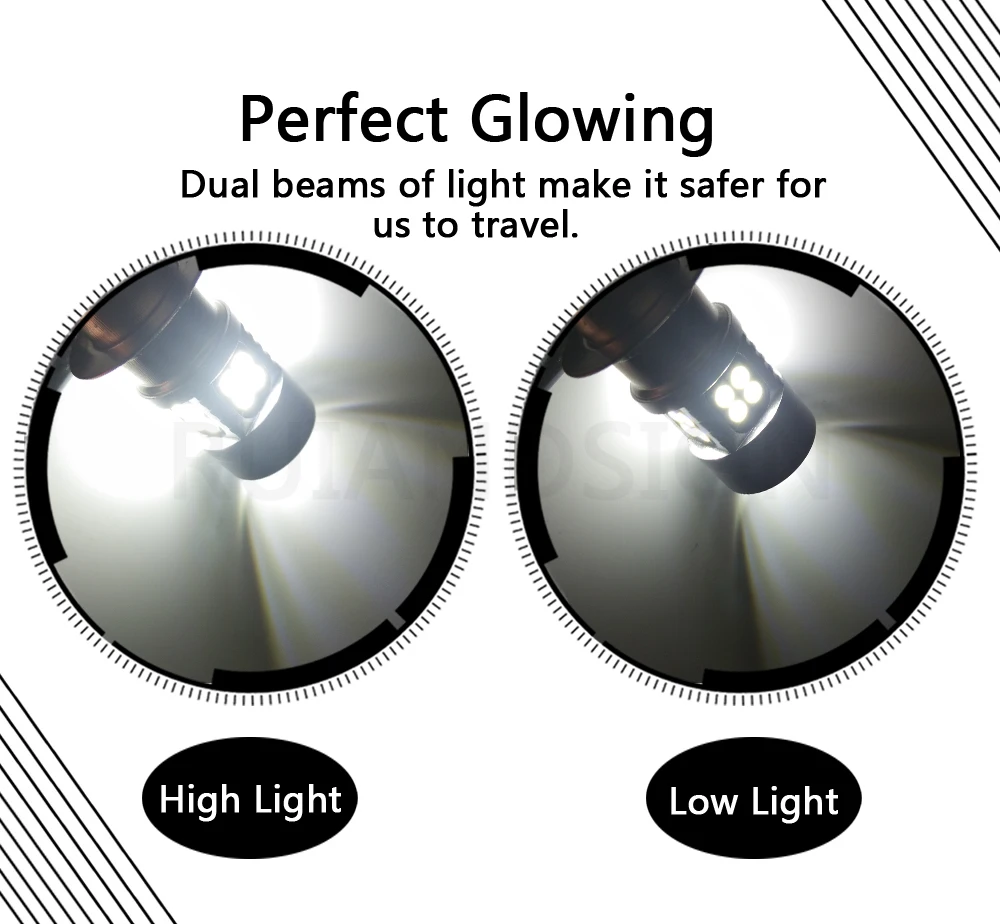 H6M P15D фонарь для мотоцикла Led мотоцикл 3030 Высокий/Низкий светодиодный скутер аксессуары 6-24 В фара двигателя DRL огни 6 в 12 В