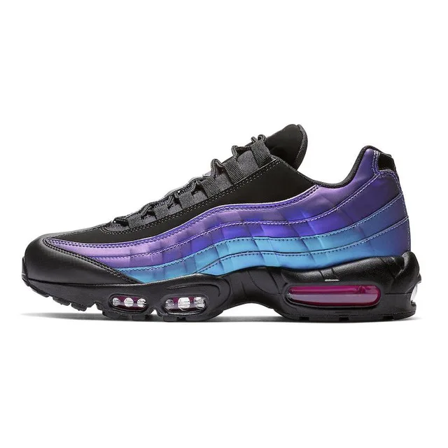 Новинка; Air Og Max 95; темно-синие спортивные ботинки высокого качества; Chaussure 95 s; прогулочные ботинки; мужская повседневная обувь; женские кроссовки - Цвет: 2