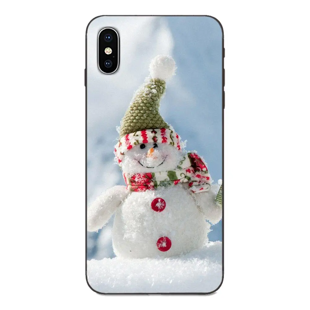 as picture Чехол из ТПУ с узорами для Xiaomi Redmi Note 3 3S 4 4A 4X5 5A 6 6A 7 7A K20 Plus Pro S2 Y2 Y3 фон с изображением зимы снеговика снега - Цвет: as picture