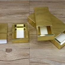 300 шт Персонализированная бумажная коробка ящика золотого и серебряного цвета бумажная коробка для упаковки подарочная картонная коробка с логотипом на заказ