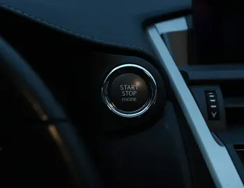 

ABS Chrome Car Engine Start Button Ring Trim Stickers 1pc For Lexus NX 200 200t 300h 2015-2017