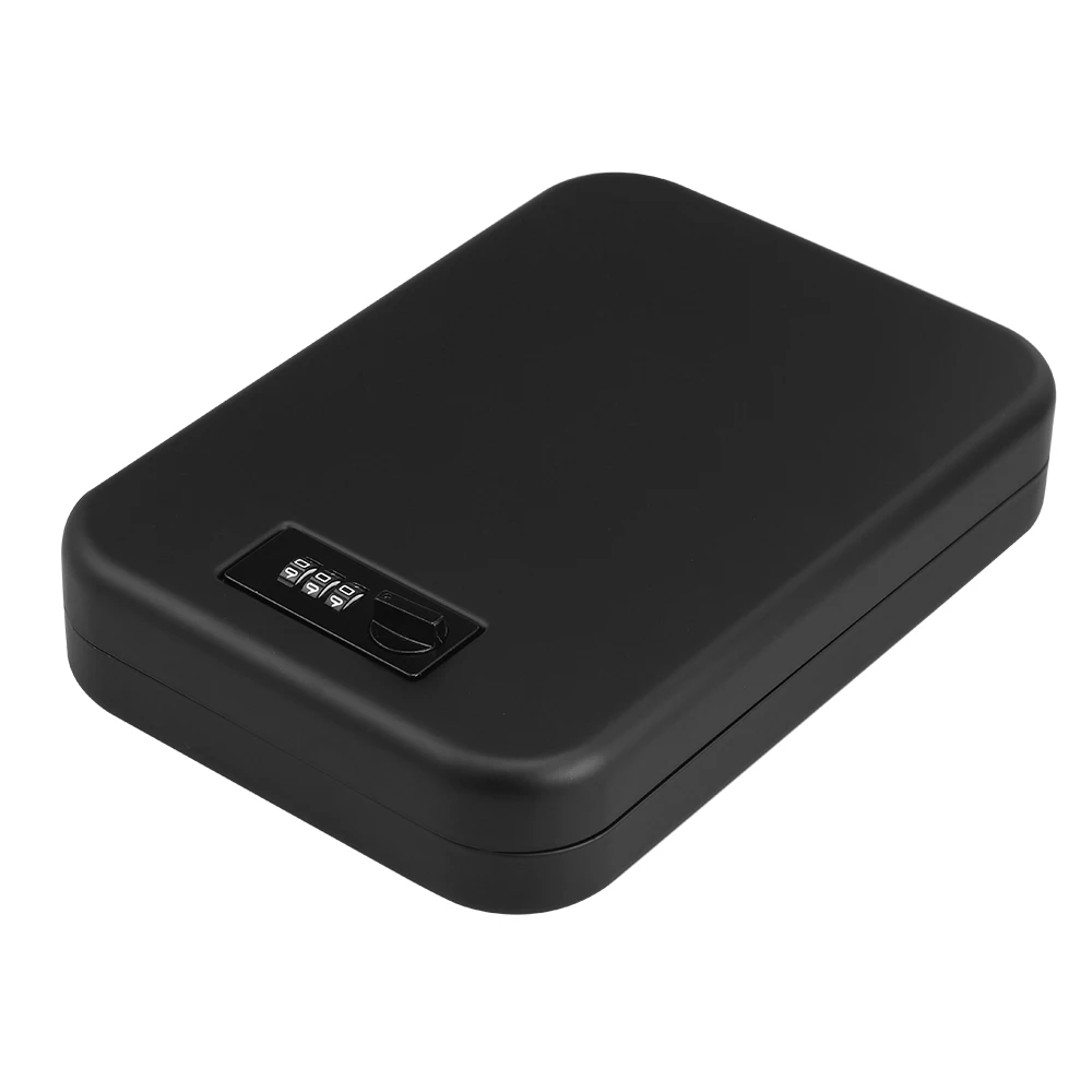 Caja de Seguridad con contraseña para rueda de marcado azul, caja de seguridad portátil para coche, para guardar joyas y dinero