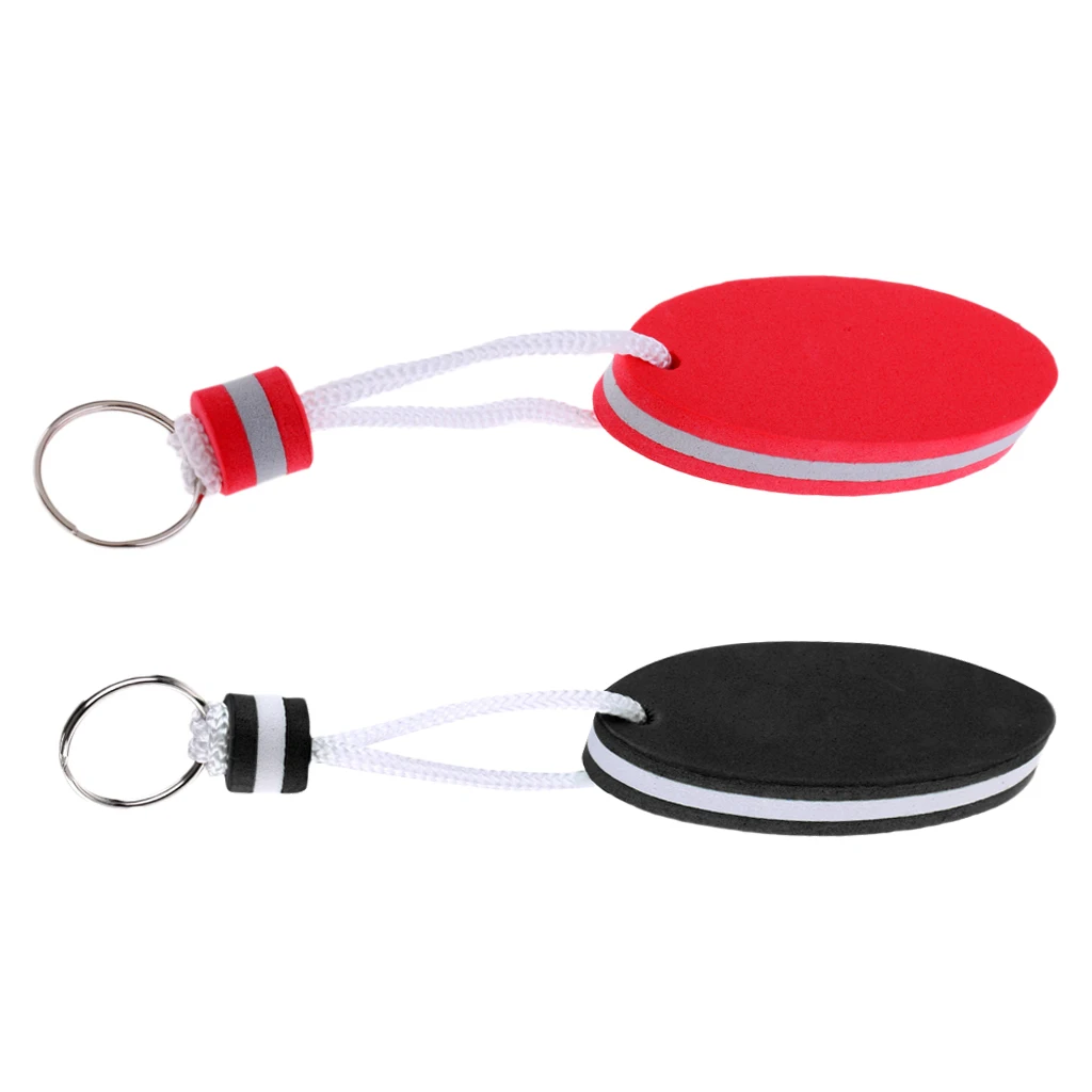 Set of 2pcs Floating EVA Boat Keychain Marine Keyring Float Buoy Boating Fob