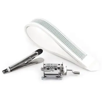 

Diy Music Box Tune Hand Crank 15 Notes Music Instrument Set With 20 Pcs Blank Note Crank Mechanical Musical Box