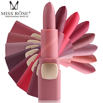 

Miss Rose 18 Colors Matte Lipstick Waterproof Velvet Lip Stick Sexy Red Brown Pigments Makeup Lipsticks Matte Beauty Lips Makeup