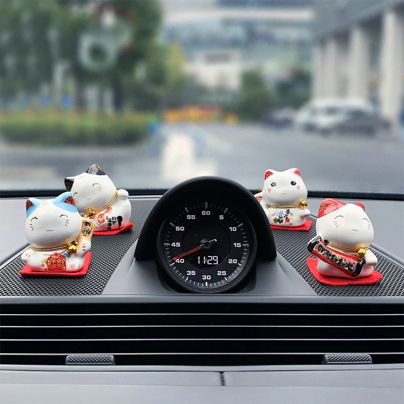 

Lucky Cat Small Decoration Creative Cute Home Living Room FengShui Decoration Shop Opening Mini Ceramic Birthday Gift home decor