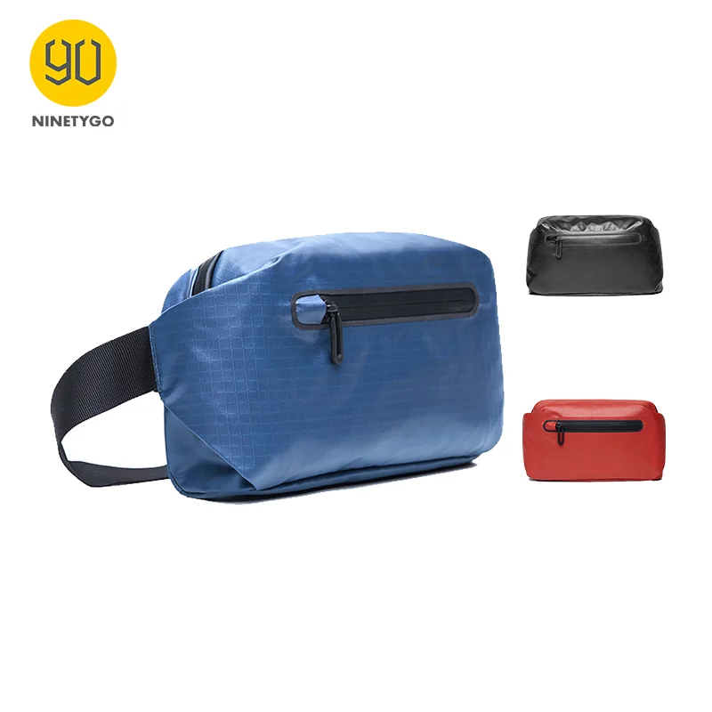 Online NINETYGO 90FUN Alla Moda Per Il Tempo Libero Urbano del Pacchetto di Fanny del Sacchetto Della Vita Petto Borsa Delle Donne Del Sacchetto Uomo Nero Arancione Blu casual stile