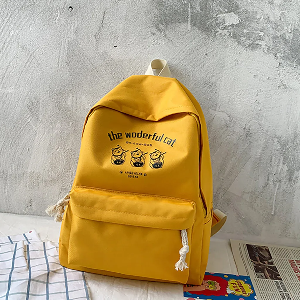 

Korean Style Canvas Backpack Women Simple Anti-theft Boys Girls Rucksack Travel Leisure School Shoulder Bag Mochila Menina 828