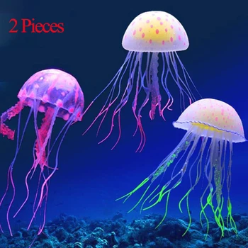 

Fluorescent jellyfish lamp 6 Colors Silicone LED Light for Fish Tank Underwater Simulation jellyfish for Decorative
