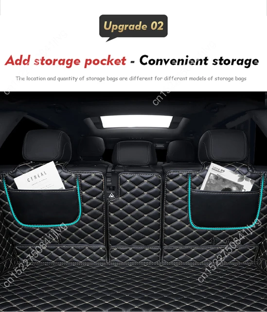 Nur untere matte Leder Kofferraum Matte Für Hyundai Elantra Avante  Limousine 2016-2020 Cargo-Liner Zubehör Innen Boot - AliExpress