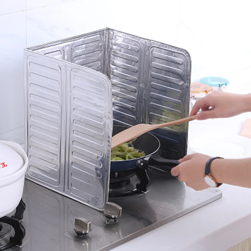 

Cooking Frying Oil Splash Guard Gas Stove Oil Removal Scald Proof Board Kitchenop C1223 a
