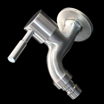 

Stainless Steel Wall Mounting Faucet Basin Cold Water Bathroom Garden Bar Faucet Kitchen Faucet Aerator Adjustable Dual Mode