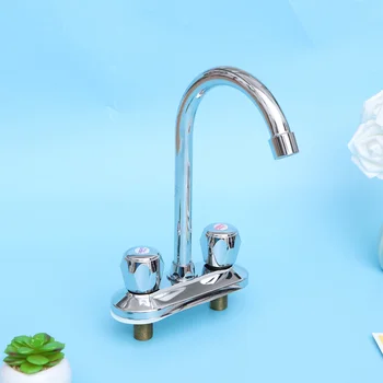 

1PC Water Faucet Hot and Cold Water Durable Basin Bathroom Rotary Faucet