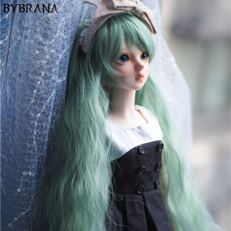 Парик Bybrana Bjd с длинными вьющимися волосами 1/3 1/4 1/6 1/8 для куклы бесплатная