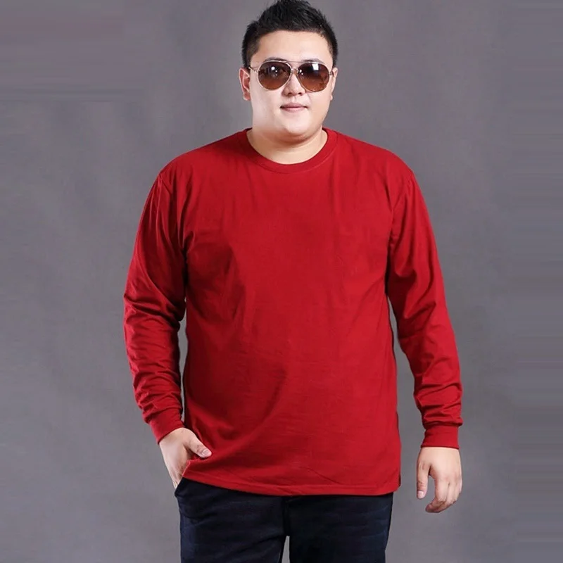 Футболки с длинным рукавом зимние мужские 10XL 12XL размера плюс нижнее белье