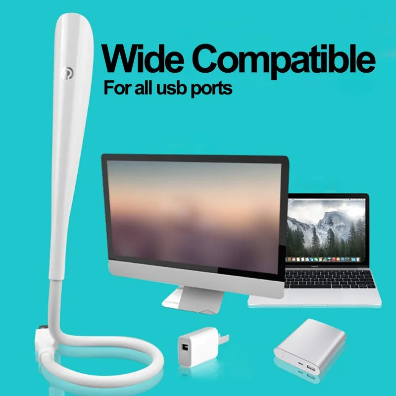 USB лампа для чтения портативный ноутбук USB светильник с 14 светодиодный с регулируемой яркостью сенсорный Переключатель гибкий гусиная шея LB88