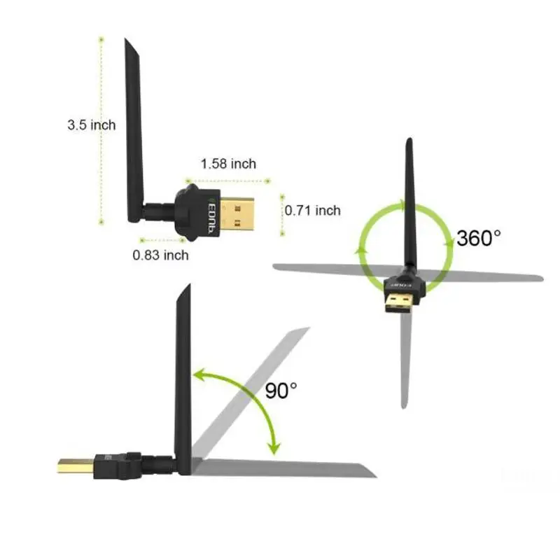 USB Wifi адаптер 1300 Мбит/с антенна Wi-Fi USB адаптер Wi-Fi донгл ПК беспроводная сетевая карта приемник usb wifi 5 ГГц Lan Ethernet