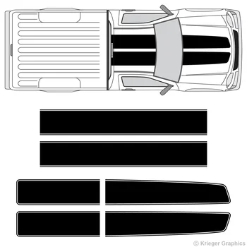 

For 1Set Chevy Colorado & Canyon EZ Rally Racing Stripes Vinyl Stripe Decals Graphics Car styling